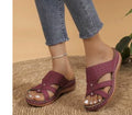Damen Bequeme und atmungsaktive Zehentrenner-Sandalen R&B