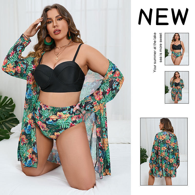 Damen Bikiniset mit floralem Overlayer R&B
