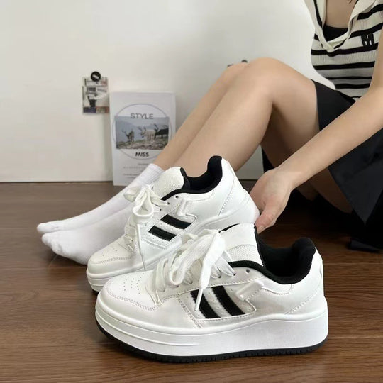 Damen Sportliche Komfort-Sneaker mit Plateau-Sohle und atmungsaktivem Obermaterial R&B