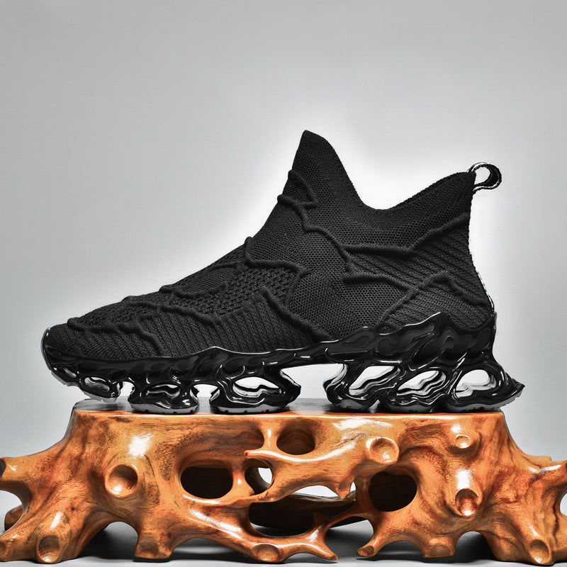 Damen Sportliche Strick-Sneaker mit rutschfester Sohle und innovativer Dämpfungstechnologie R&B