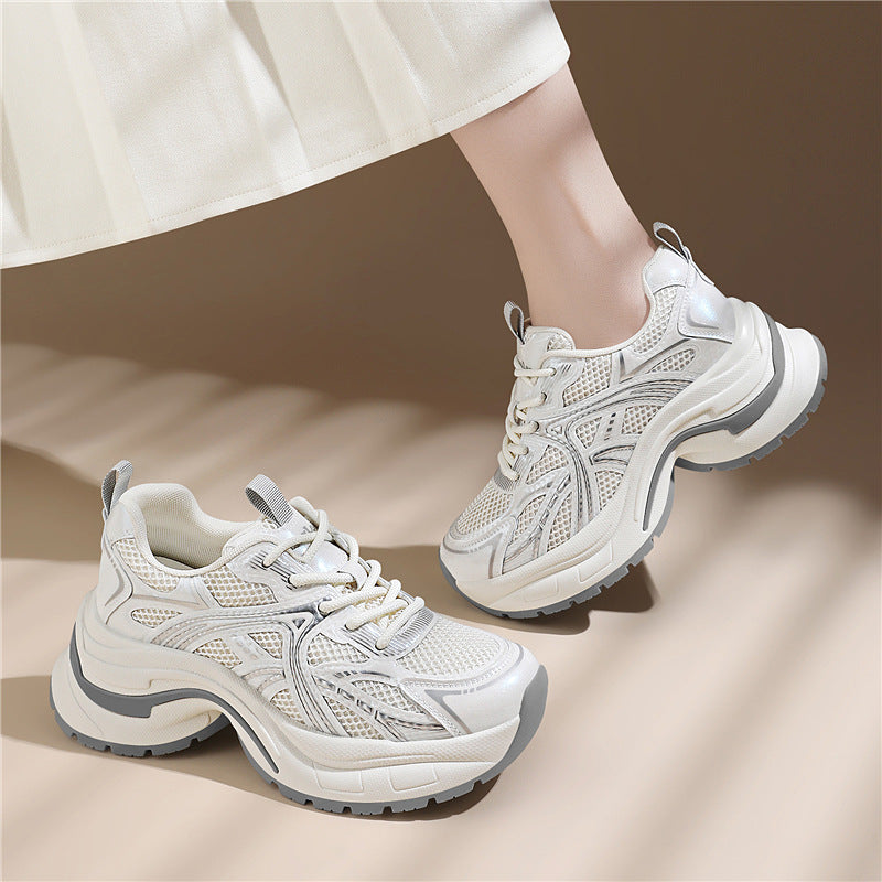 Damen Sportliche Sneakers mit atmungsaktivem Obermaterial und stützender Sohle R&B