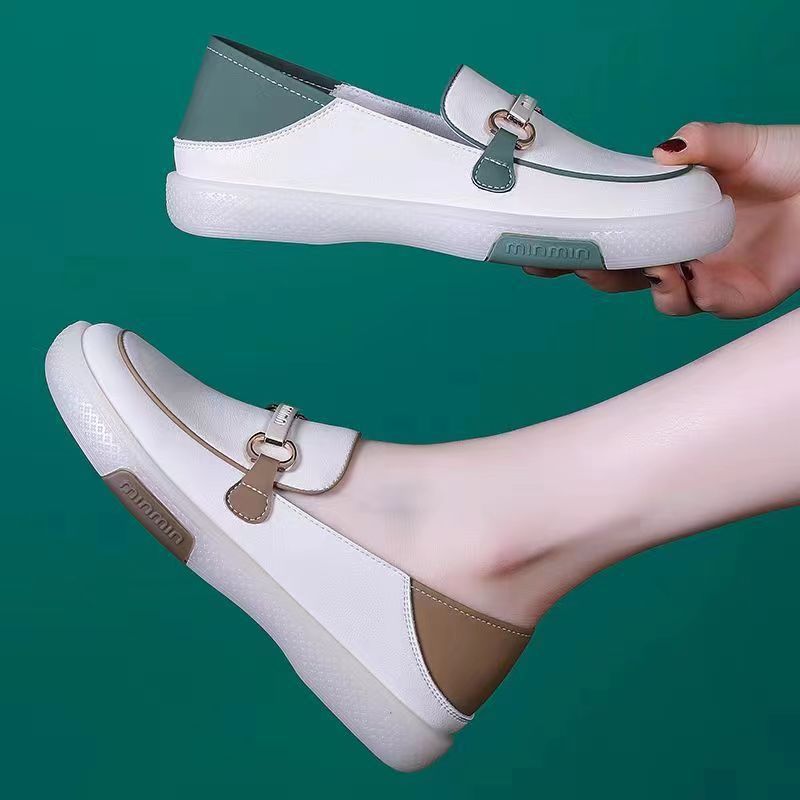 Damen Slip-On Sneakers mit elegantem Metallverschluss und komfortablem Fußbett R&B
