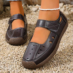 Damen Komfortable Sandalen mit verstellbarem Klettverschluss und atmungsaktiver Oberflächenstruktur