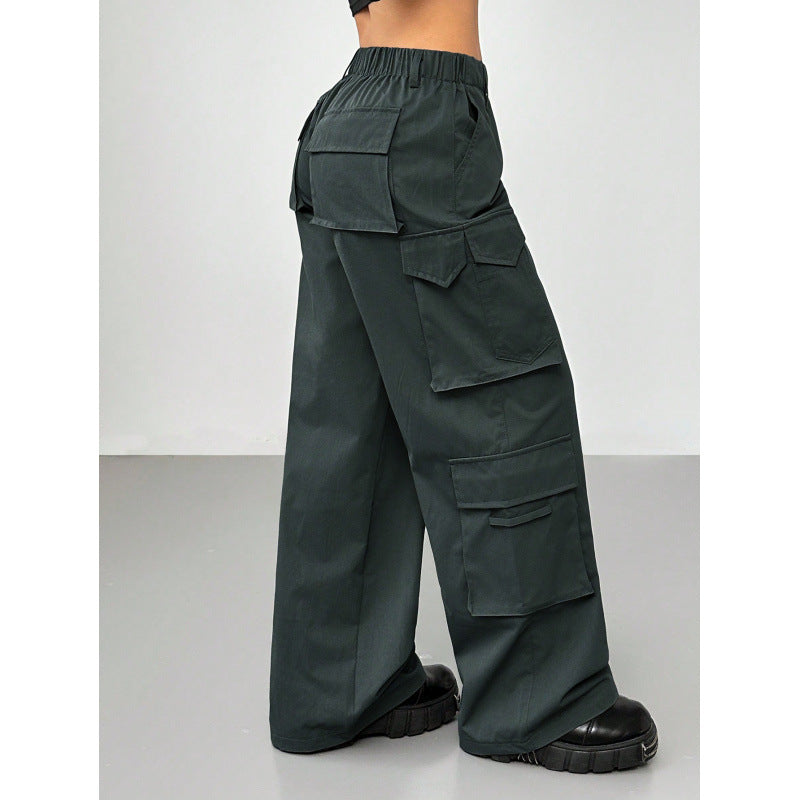 Damen Cargo-Hose mit weitem Schnitt und praktischen Taschen R&B