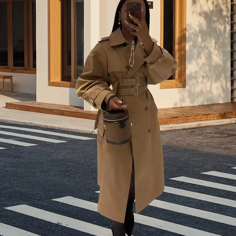 Damen eleganter Trenchcoat R&B