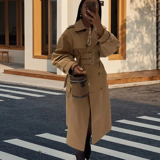 Damen eleganter Trenchcoat R&B
