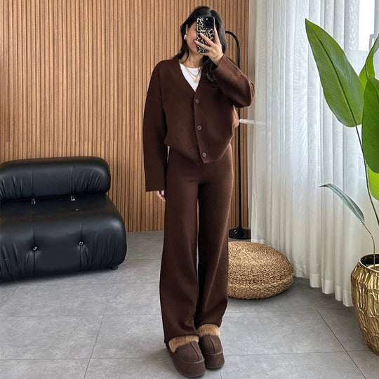 Damen lässiger Strickanzug R&B
