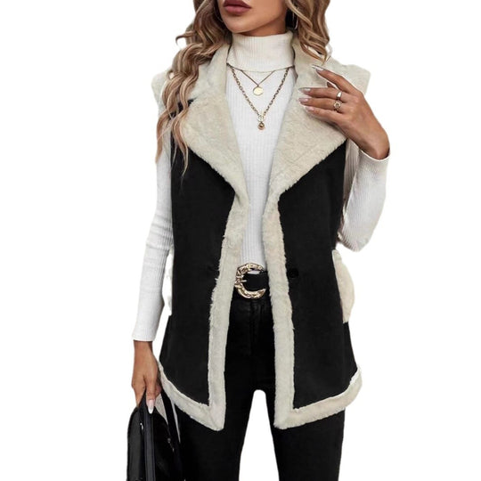 Damen Wolle Mantel R&B
