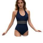 Damen Einteiler Badeanzug mit sportlichem Design und trendigen Akzenten R&B