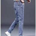 Herren modische Slim-Fit Jeans aus weichem Denim
