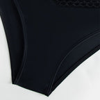 Damen Triangel-Bikini-Set mit bindbarem Oberteil und hoch geschnittenem Höschen R&B