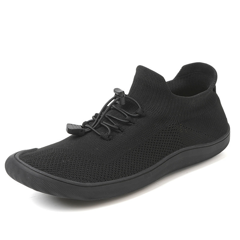 Unisex nan schlanker Strick-Schlupftrainer mit Zugstopper-Schnürung und ultraflexibler Minimalsohle R&B