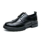 Herren Elegante Schnürschuhe aus hochwertigem Leder mit rutschfester Sohle