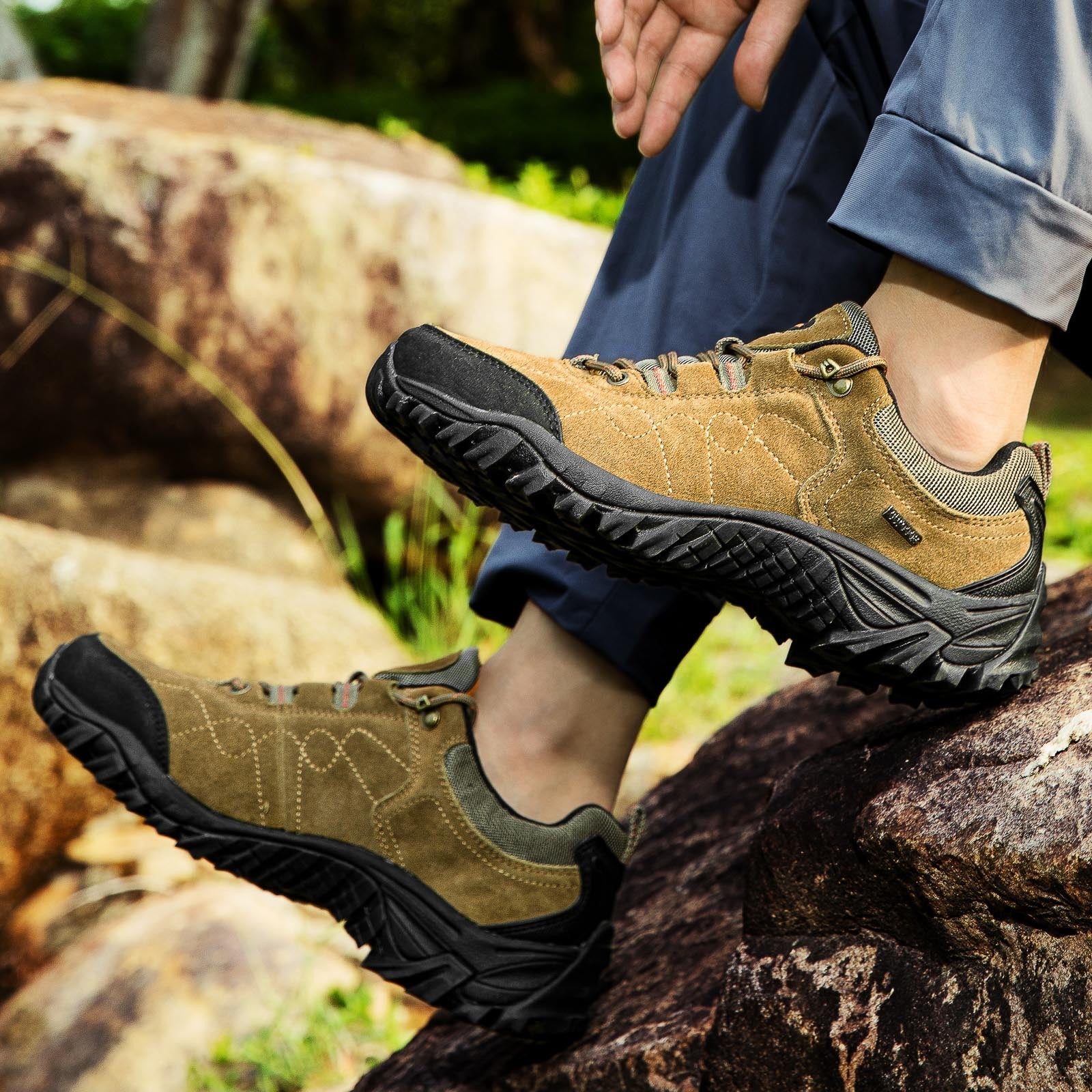 Herren Wanderschuhe mit hervorragendem Grip und wasserdichter Membran R&B