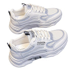 Damen Modische Sneaker mit dicker Sohle und atmungsaktivem Obermaterial R&B