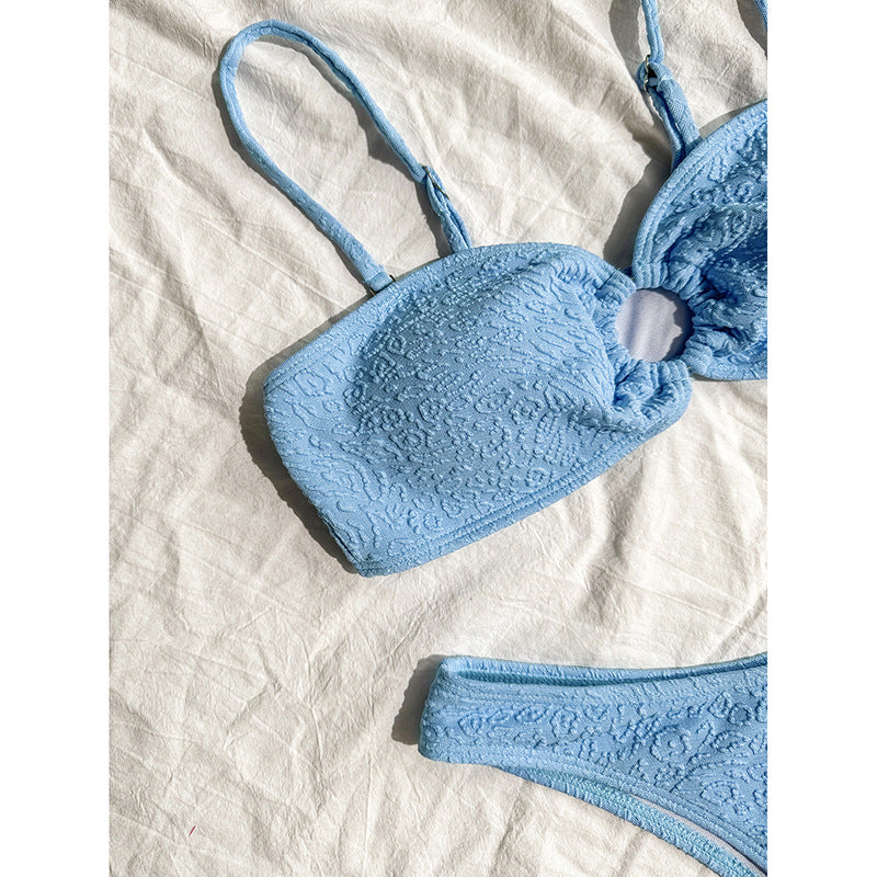 Damen Bandeau-Bikini mit strukturiertem Gewebe R&B