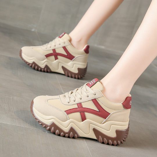 Damen sportliche Chunky Sneakers mit dämpfendem Sohlenprofil R&B