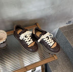 Damen modische Sneaker mit hochwertigem Leder und bequemer Polsterung R&B