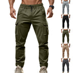 Herren Cargo-Hose mit funktionalen Seitentaschen und elastischem Bund R&B