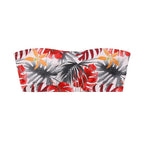 Damen Bandeau-Bikini mit floralem Design R&B