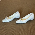Damen elegante Ballerinas mit raffiniertem Faltendesign und bequemer Innensohle R&B