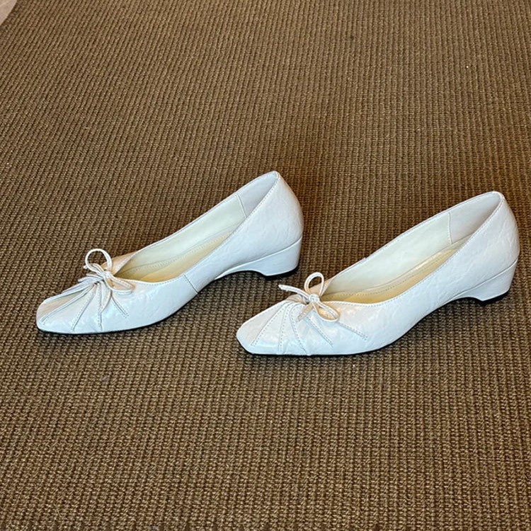 Damen elegante Ballerinas mit raffiniertem Faltendesign und bequemer Innensohle R&B