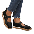 Damen Sportliche Sneakers mit atmungsaktivem Mesh-Obermaterial und flexiblem Klettverschluss R&B