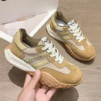 Damen Sportliche Sneakers mit modischem Veloursleder und einzigartigem Profil R&B
