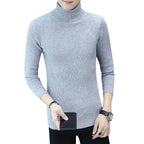 Herren Rollkragenpullover aus hochwertigem Rippenstrick