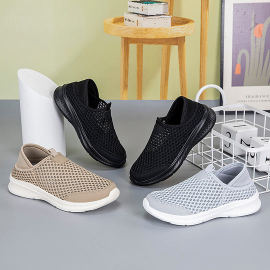 Damen Atmungsaktive Freizeitsneaker mit elastischem Einstieg R&B