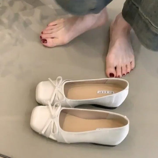 Damen Ballerinas mit dekorativem Schleifendetail und komfortablem Fußbett R&B