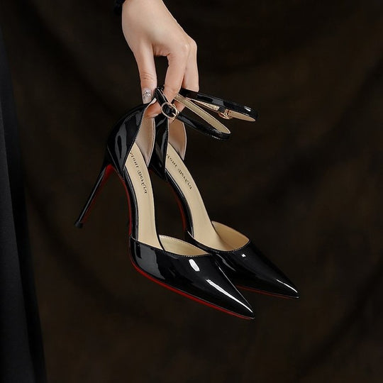 Damen elegante Schnür-Pumps mit spitzem Zehenbereich R&B