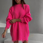 Damen Oversized Strickkleid R&B