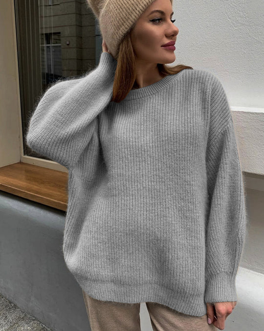 Damen Oversized Pullover aus hochwertigem Strick R&B