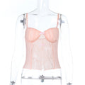 Damen Spitzen-Camisole mit Dekorativen Schleifendetails R&B