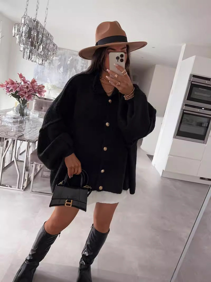R&B | Bequeme Oversize Strickjacke für Frauen