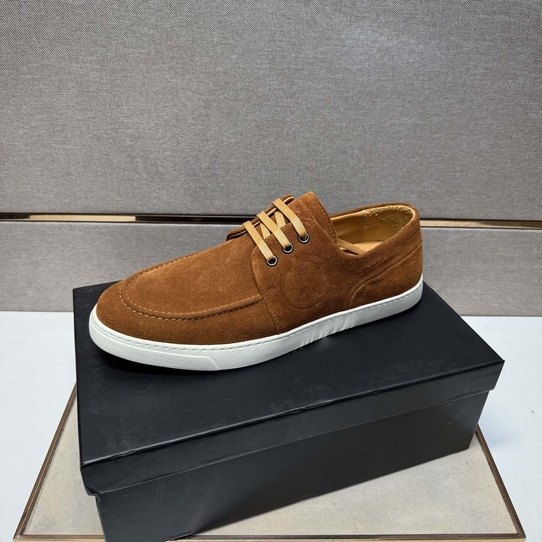Damen Mokassin Sneakers aus weichem Wildleder mit rutschfester Sohle R&B