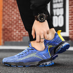 Damen Sportliche Lauf-Sneaker mit atmungsaktivem Mesh-Obermaterial und stoßdämpfender Sohle R&B