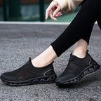 Damen Atmungsaktive Freizeitschuhe mit elastischem Slip-On Design