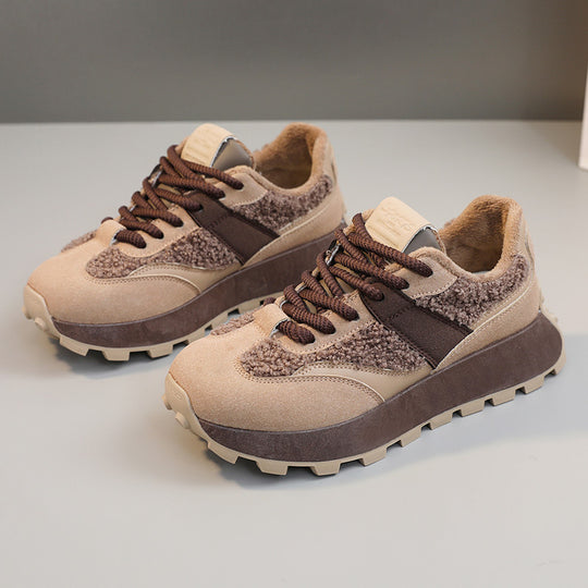 Damen Sportliche Sneakers mit Warmfutter und rutschfester Laufsohle R&B