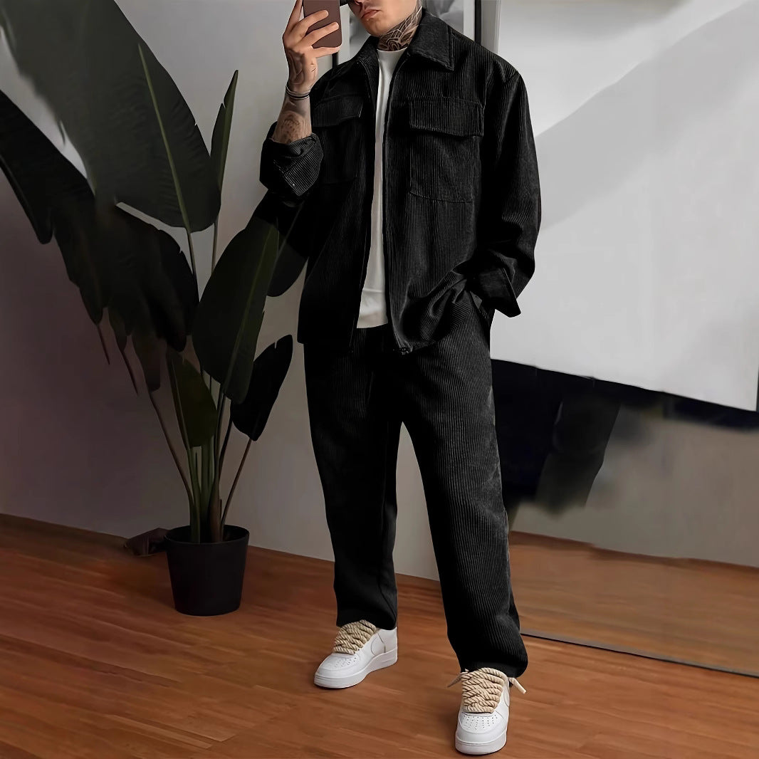 Herren Flanelljacke mit praktischen Taschen