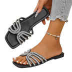 Damen Glitzernde Riemchen-Sandalen mit elegantem Design