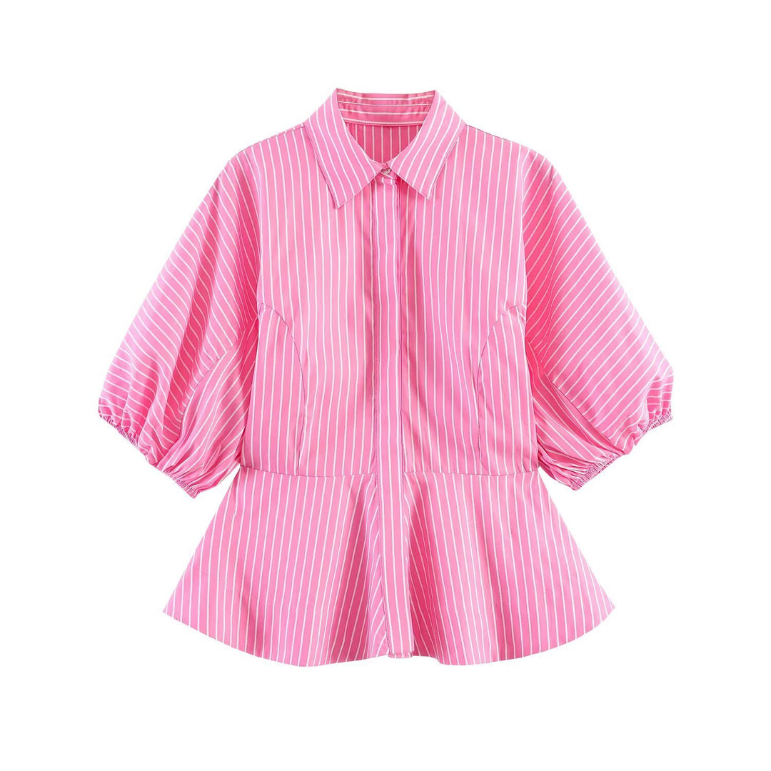 Damen Blusenshirt mit voluminösen Ärmeln und elegantem Schnitt R&B