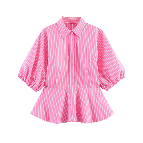 Damen Blusenshirt mit voluminösen Ärmeln und elegantem Schnitt R&B