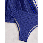 Damen Tankini-Set mit elastischer Raffung und verstellbaren Trägern R&B