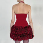 Damen-Haltertop mit raffinierten Zipp-Details und Baumwollmix R&B