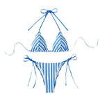 Damen Triangel-Bikini mit verstellbaren Schnürdetails R&B