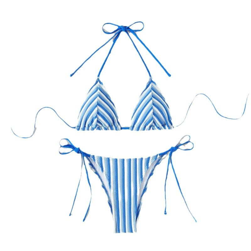 Damen Triangel-Bikini mit verstellbaren Schnürdetails R&B