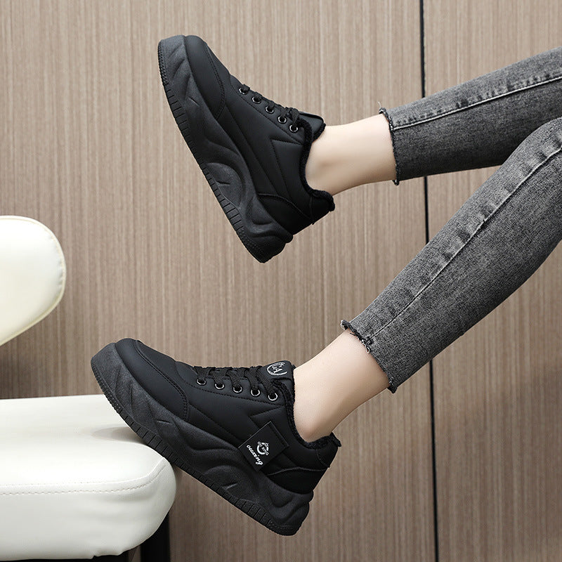 Damen modische Sneakers mit warmem Innenfutter und robuster Profilsohle R&B