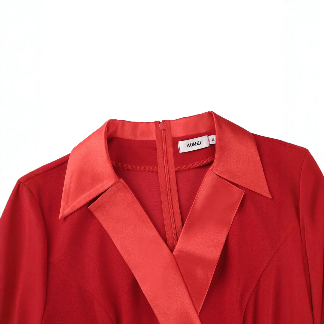 Damen elegantes Dress mit raffinierten Rüschendetails R&B